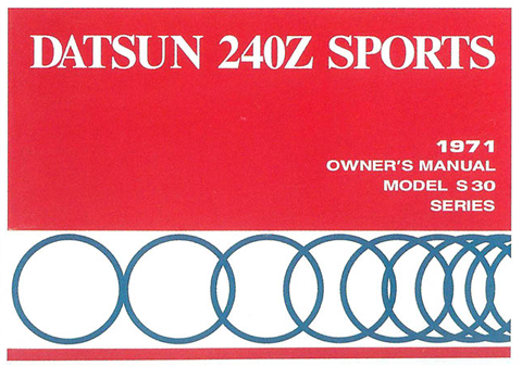 1971 Vintage Z Owners Manual